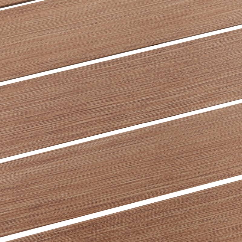 4-Piece Patio Conversation Set with Cushions, Aluminum Frame, Beige