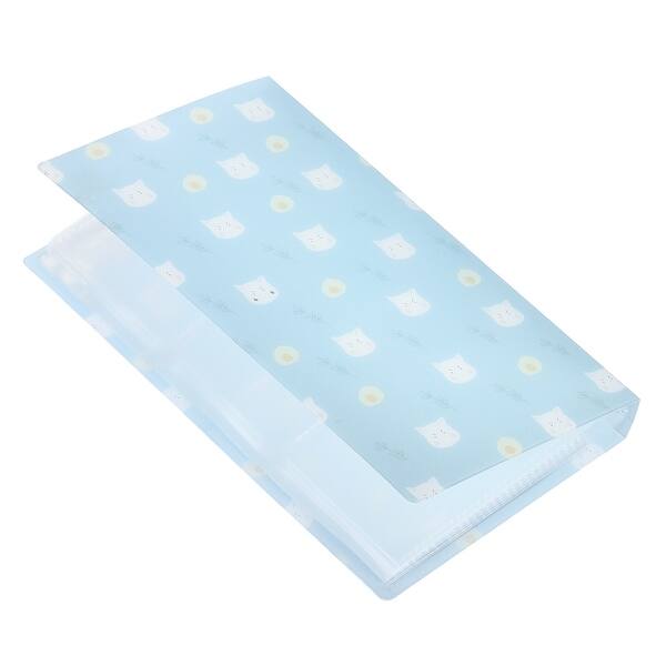 Plastic Business Card Holder Portable Card Binder Book Light Blue - Light  Blue - 1 Pack - Bed Bath & Beyond - 37358557