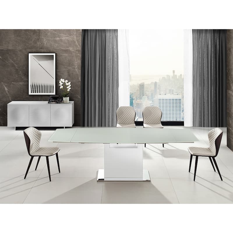 OLIVIA motorized dining table - White