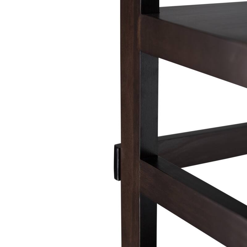 WYNDENHALL Normandy SOLID WOOD 63 inch x 30 inch Transitional Ladder Shelf Bookcase - 30"w x 15.9"d x 63"h