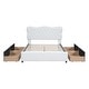 preview thumbnail 16 of 30, Queen Size PU Leather Upholstered Platform Bed with 4 Drawers