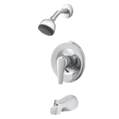 American Imaginations Wall Mount CUPC Approved Lead Free Brass Shower Kit In Chrome Color