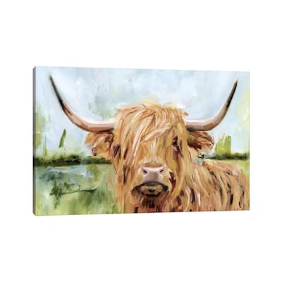 iCanvas "Highland Grazer I" by Victoria Borges Canvas Print