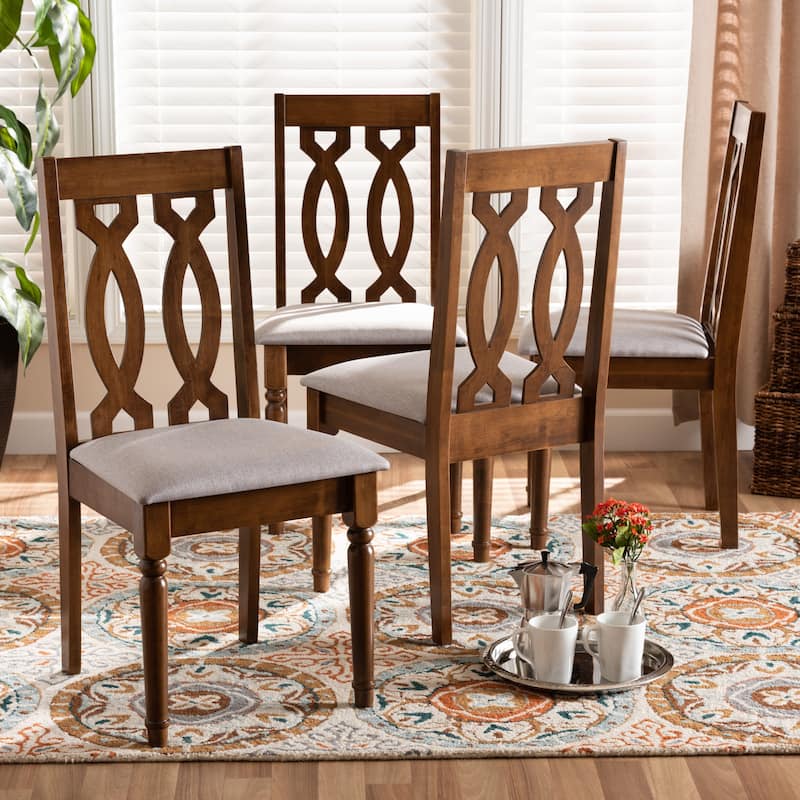 Cherese Modern and Contemporary 4-Piece Wood Dining Chair Set