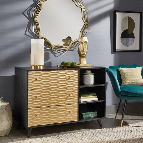 Icarus Two-Tone 3-Drawer Accent Chest by iNSPIRE Q Bold