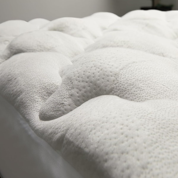 Cheer Collection All Season Plush Rayon from Bamboo Mattress Pad - Queen