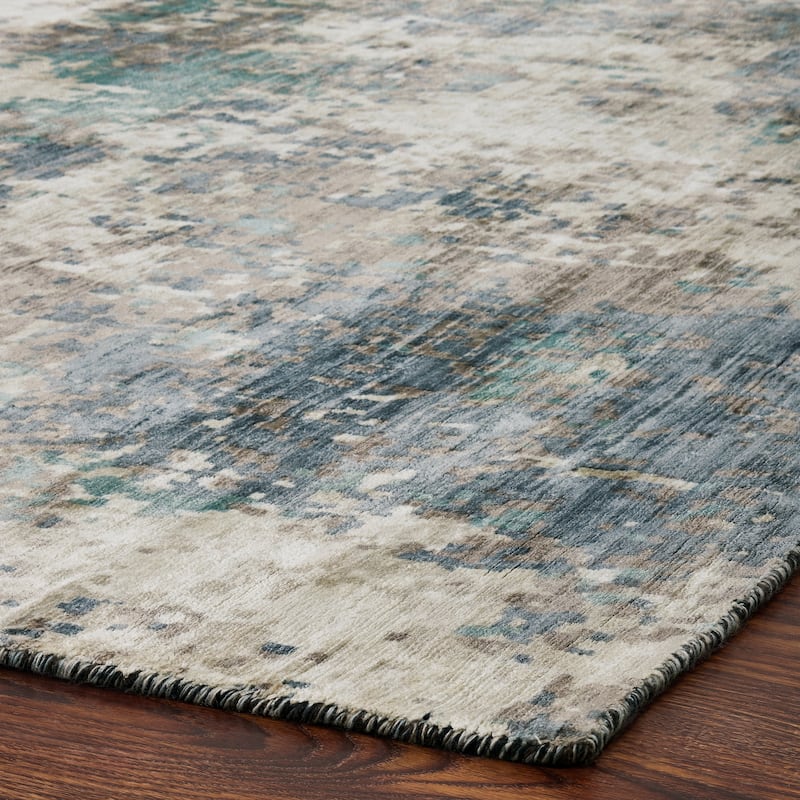 Earth Tones/Blues Area Rug
