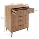 preview thumbnail 13 of 68, Manhattan Comfort Dumbo Modern 5-Drawer Tall Dresser.
