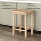 preview thumbnail 36 of 65, Now Furniture Solid Wood Backless Saddle Seat Counter Height Stool