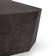 preview thumbnail 4 of 9, Classic Home Avena 42" Burl Wood Square Coffee Table