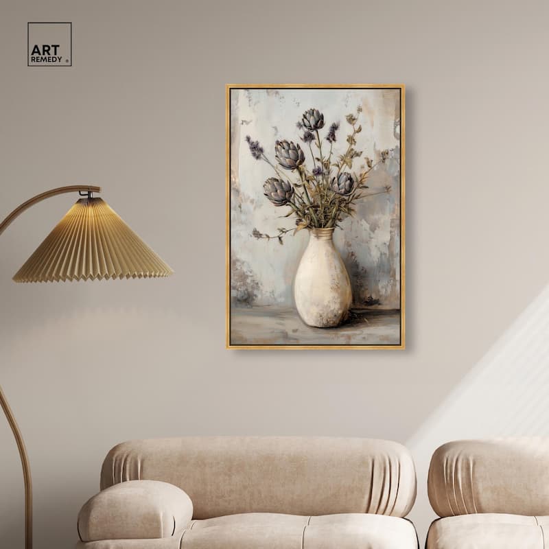 Artichoke Glory Canvas by Art Remedy