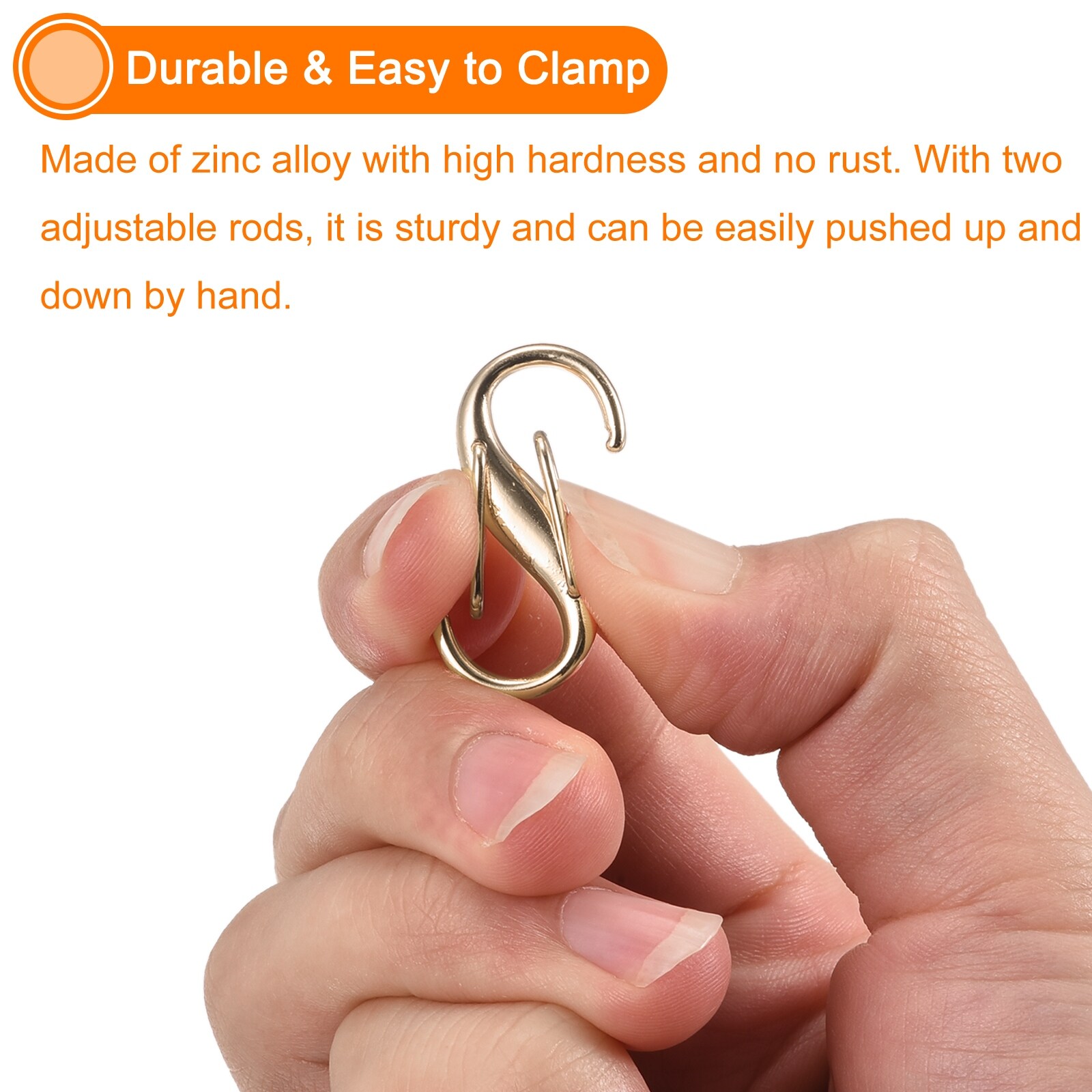 Adjustable Metal Buckle, 6Pcs 27x13mm Chain Shortener Bag