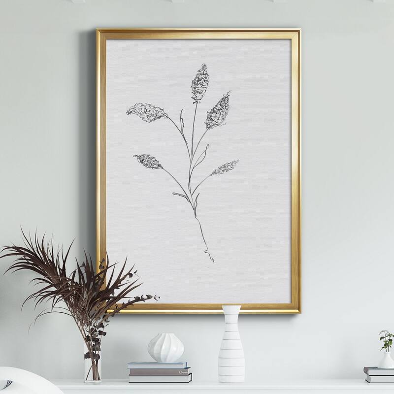 FLORAL SKETCH II Premium Framed Canvas - Ready to Hang