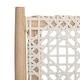 preview thumbnail 35 of 63, SAFAVIEH Bandelier Open Leather Weave Squared Accent Chair. - 26" W x 32" D x 31" H