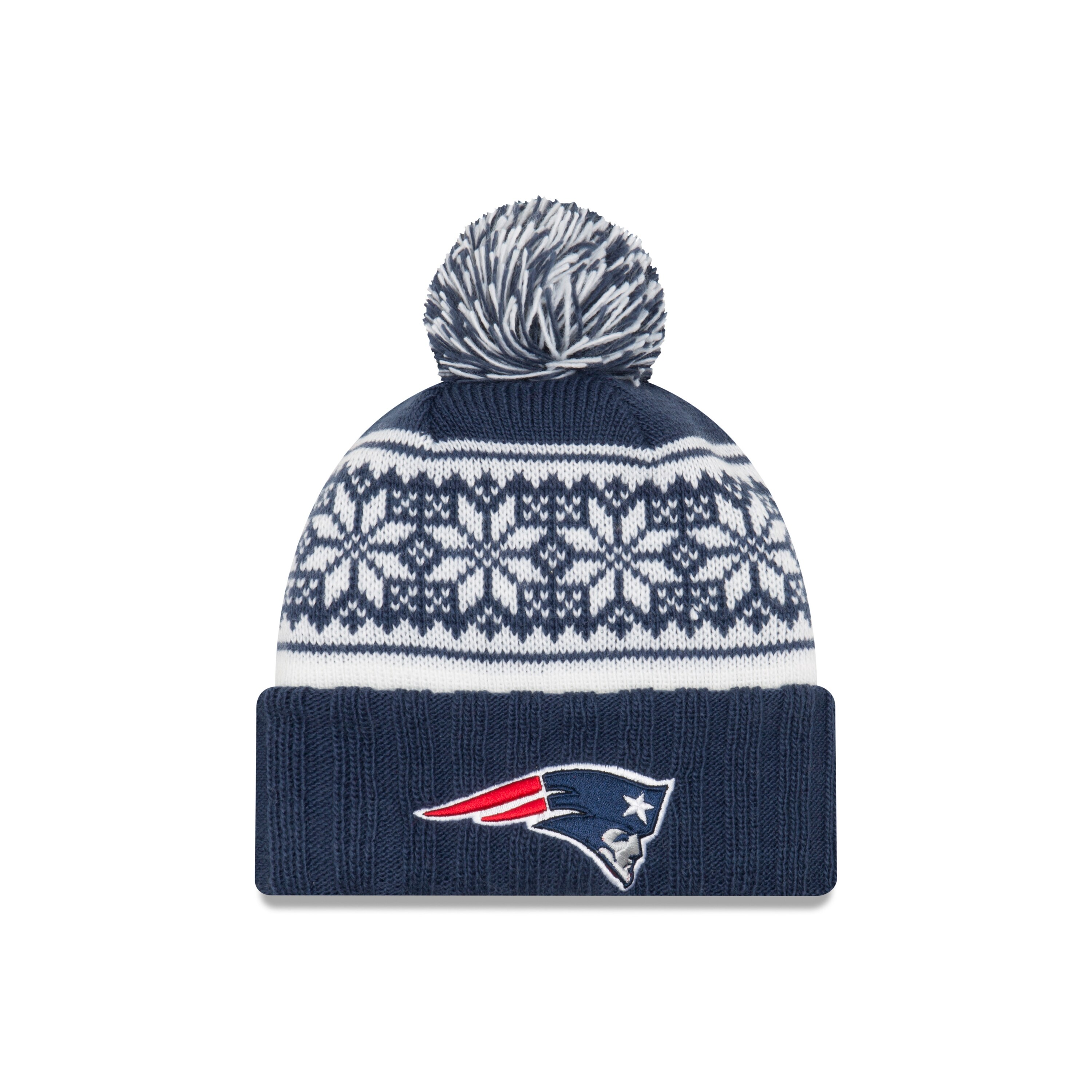 Shop New England Patriots Snowy Pom Women S Beanie Overstock 18682661