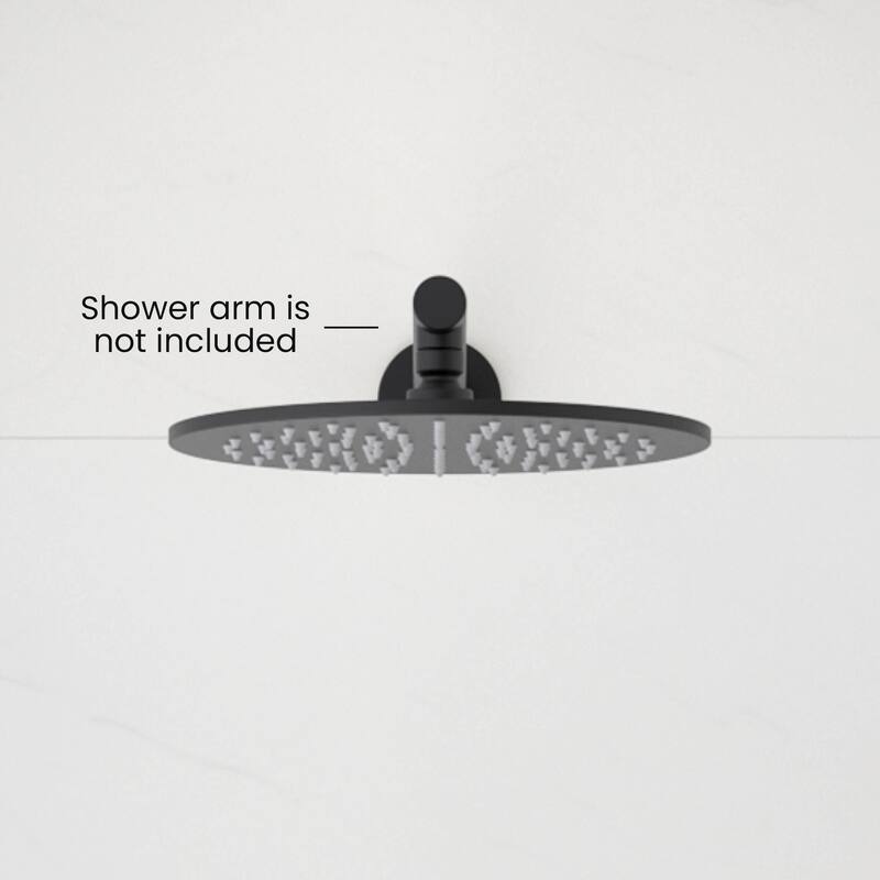 Circular 10" Metal Thin Profile Rain Shower Head 1.75 GPM