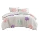 preview thumbnail 25 of 36, Intelligent Design Kids Madeline Floral Reversible Tufted Chenille Duvet Cover Set