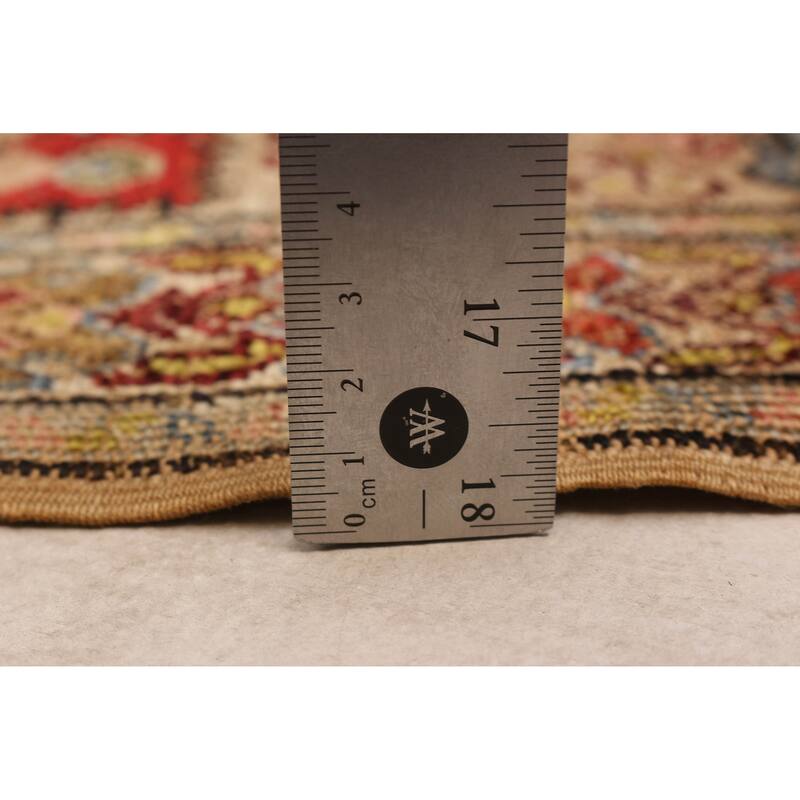 ECARPETGALLERY Hand-knotted Hereke Red Silk Rug - 4'0 x 5'5