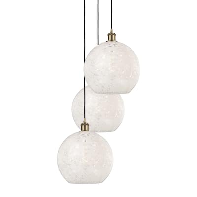 Innovations Lighting 113B-3P-14-19 White Mouchette Pendant White