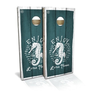 Enjoy The Little Things Outdoor Cornhole Board Set