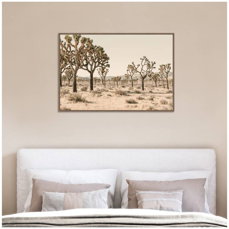 Kate and Laurel Joshua Tree No. 2 by Alicia Bock Framed Canvas Wall Art Print