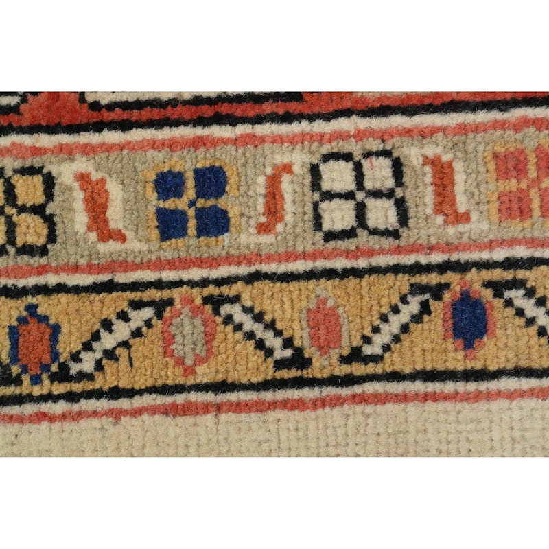 Hand Knotted Oriental 100% Wool Carpet Traditional Medallion Oranges & Rust Ziegler Area Rug - 11' 8'' X 8' 11''