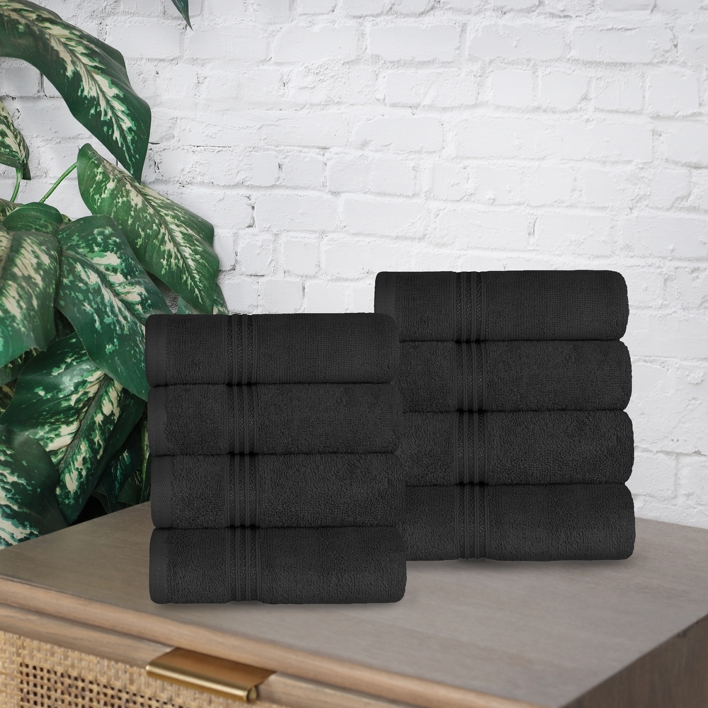 Black Bon Appetit Hand Towels, Set of 2 - Hudson Grace
