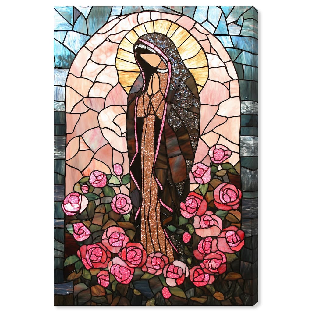 Glass Rosarium Guardian Canvas by Art Remedy, Gallery Wrapped