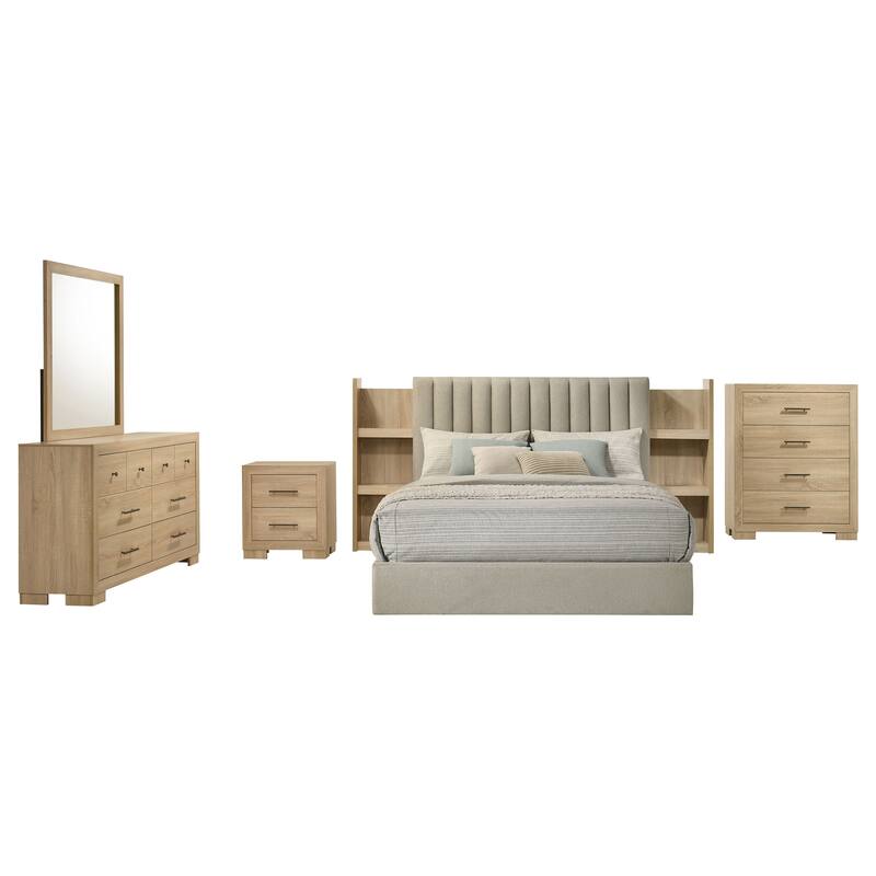 Arielle Bedroom Set Light Oak