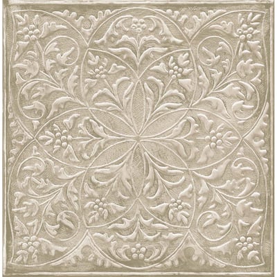 Seabrook Designs Tin Tile Geometric Unpasted Wallpaper