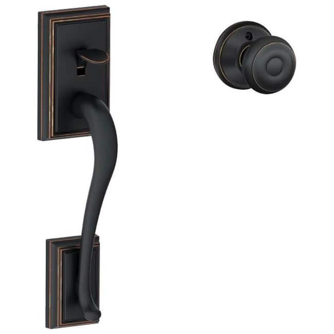 Schlage Addison Lower Handle Set for Electronic Keypad with Georgian