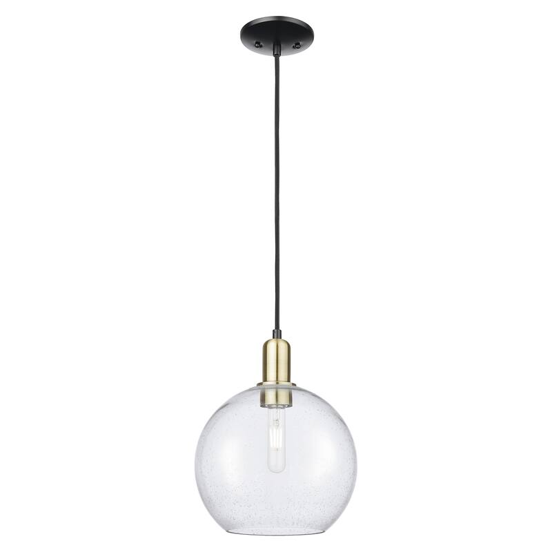 Innovations Lighting Endless Possibilities Arcadia - Athens - 1 Light 10" Cord Hung Mini Pendant - Black Antique Brass/Seedy