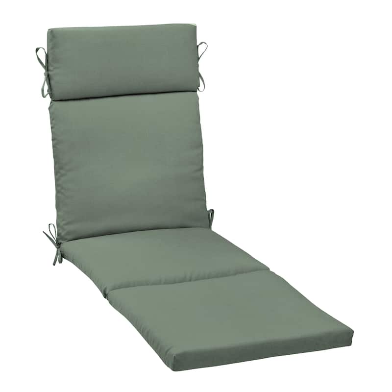 ARDEN earthFIBER Outdoor Chaise Cushion 72 x 21 - Sage Green Texture