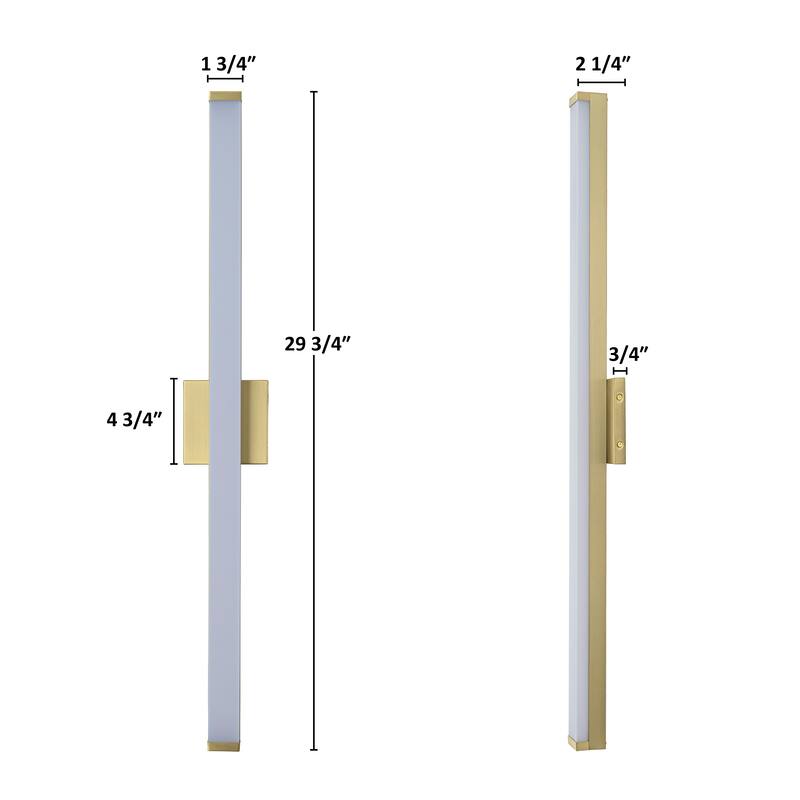 C Cattleya LED Vanity Bar Light Indoor Wall Sconce with Acrylic Shade