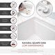 preview thumbnail 3 of 16, STYLISH 28 inch Composite Granite Workstation Dual Mount Kitchen Sink - 28" x 18" x 9.5"