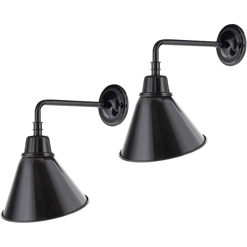 Livabliss Campo Rustic Wall Sconce Set of 2 - 14"L x 14"W x 14"H
