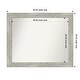 preview thumbnail 21 of 119, Dove Greywash Framed Non-Beveled Custom Wall Mirror, Bathroom Vanity Mirror Outer Size: 44 x 36