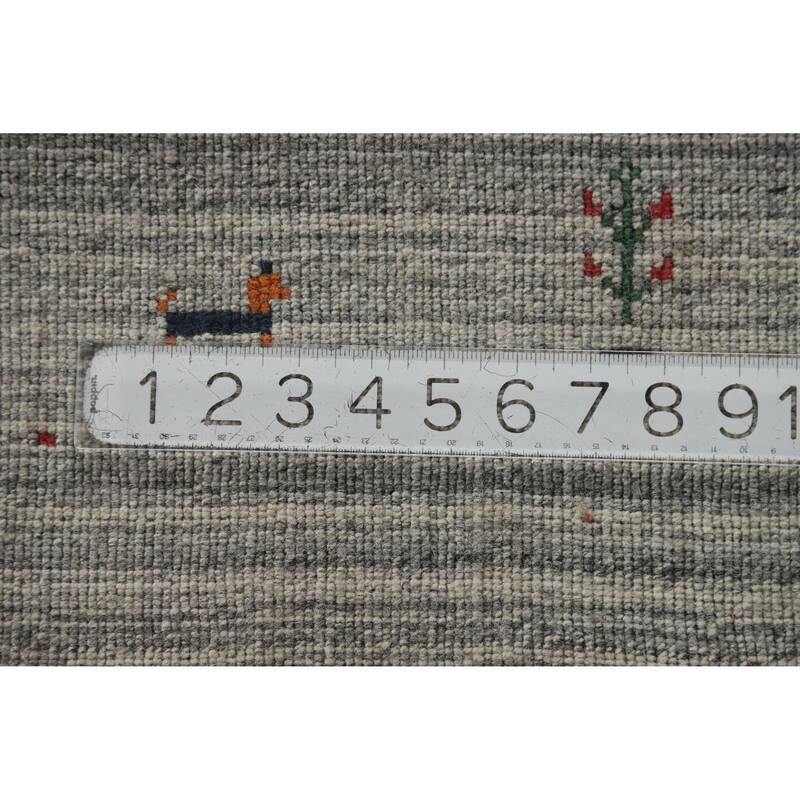Gabbeh Indian Runner Rug Handmade Tribal Wool Carpet - 2'6" x 8'0"