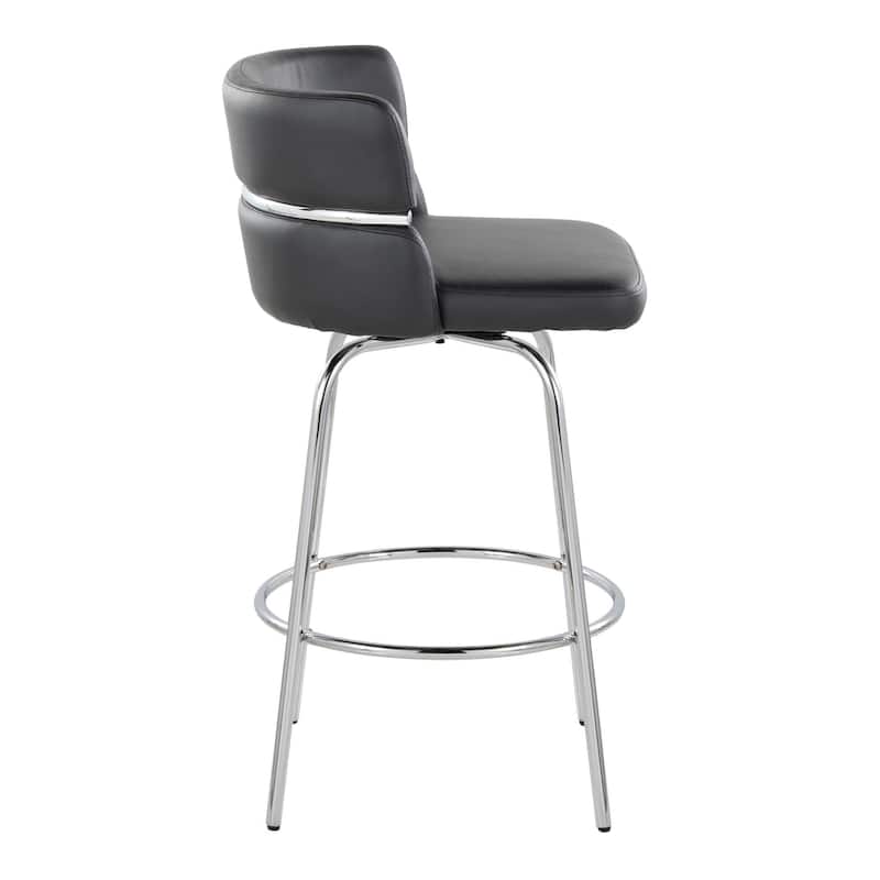 Silver Orchid Lena 26" Fixed-Height Counter Stool (Set of 2)