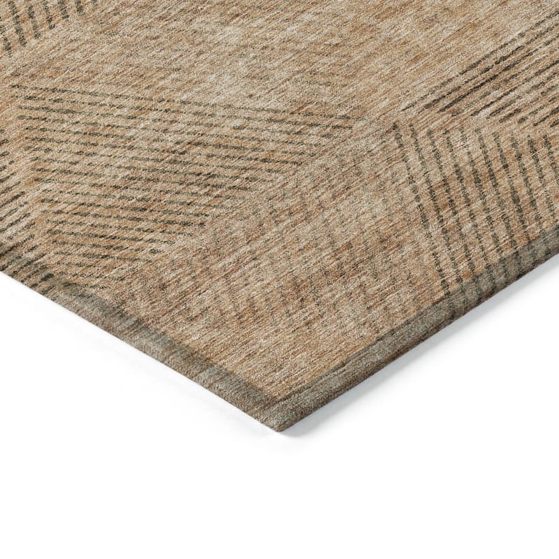 HomeRoots Geometric Transitional Rectangle Outdoor Rug