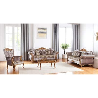 Cadenza 2 Pieces Living Room Sets 1 Sofa 1 Love seat 1 Chair
