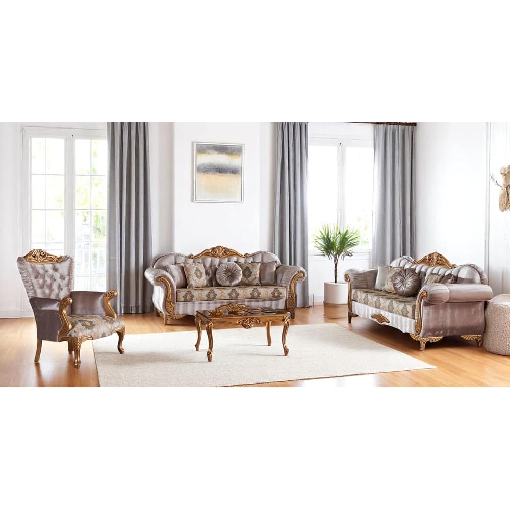 Cadenza 2 Pieces Living Room Sets 1 Sofa 1 Love seat 1 Chair