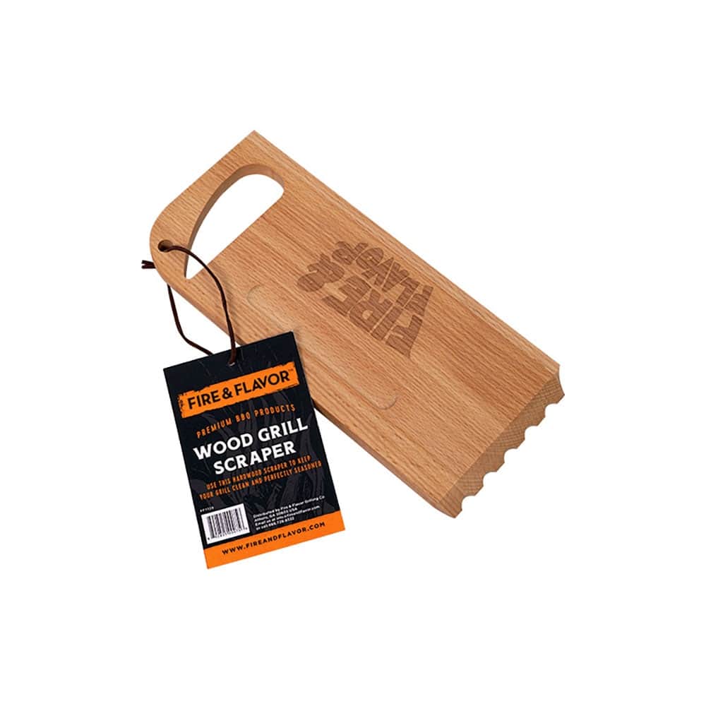 Fire & Flavor Wood Grill Scraper - N/A