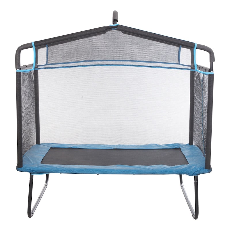 6 Feet Indoor-Outdoor Toddlers Trampoline with Safety Enclosure Net and Metal Frame