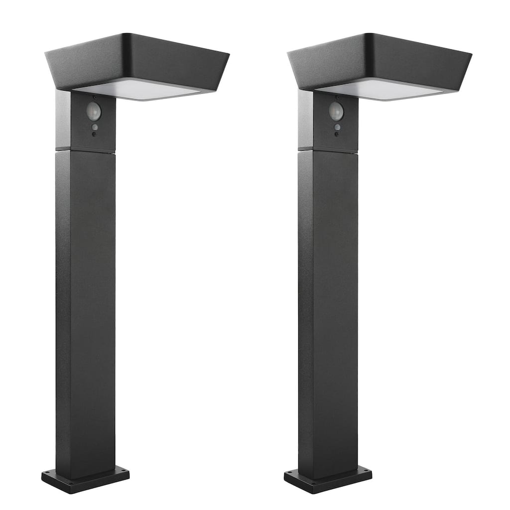 2-Pack Solar Outdoor Light Pathway Dusk to Dawn Garden Lighting 1985 - 1985-600-2B