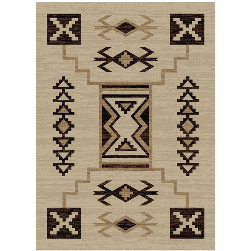 American Destination Mission Viejo Ivory Lodge Area Rug - 7'10"x9'10"
