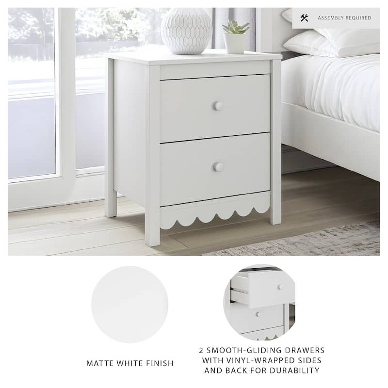 Signature Design by Ashley Hallityn White Nightstand