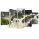 Waterfall Iguacu Falls in Brazil - Landscape Art Canvas Print - Multi ...