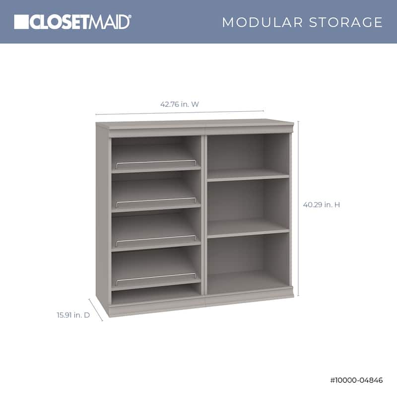 ClosetMaid Modular Storage 21.38-inch W 7-Shelf Wood Closet System with Shoe Storage