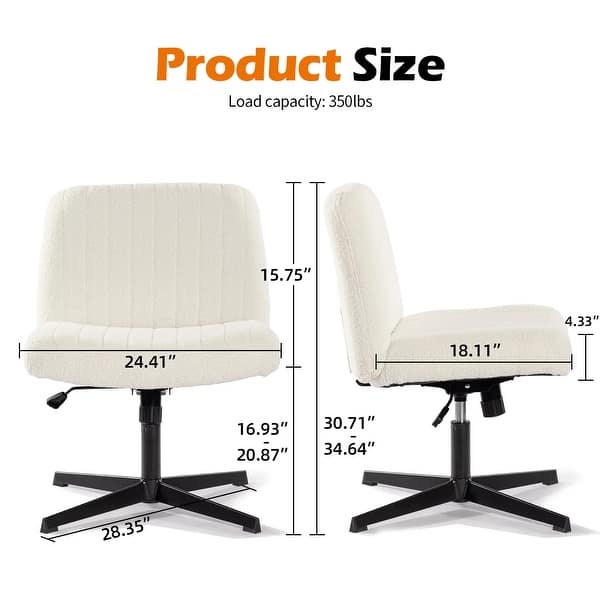 Armless Rocking Desk Chair with Adjustable Height - Bed Bath & Beyond ...